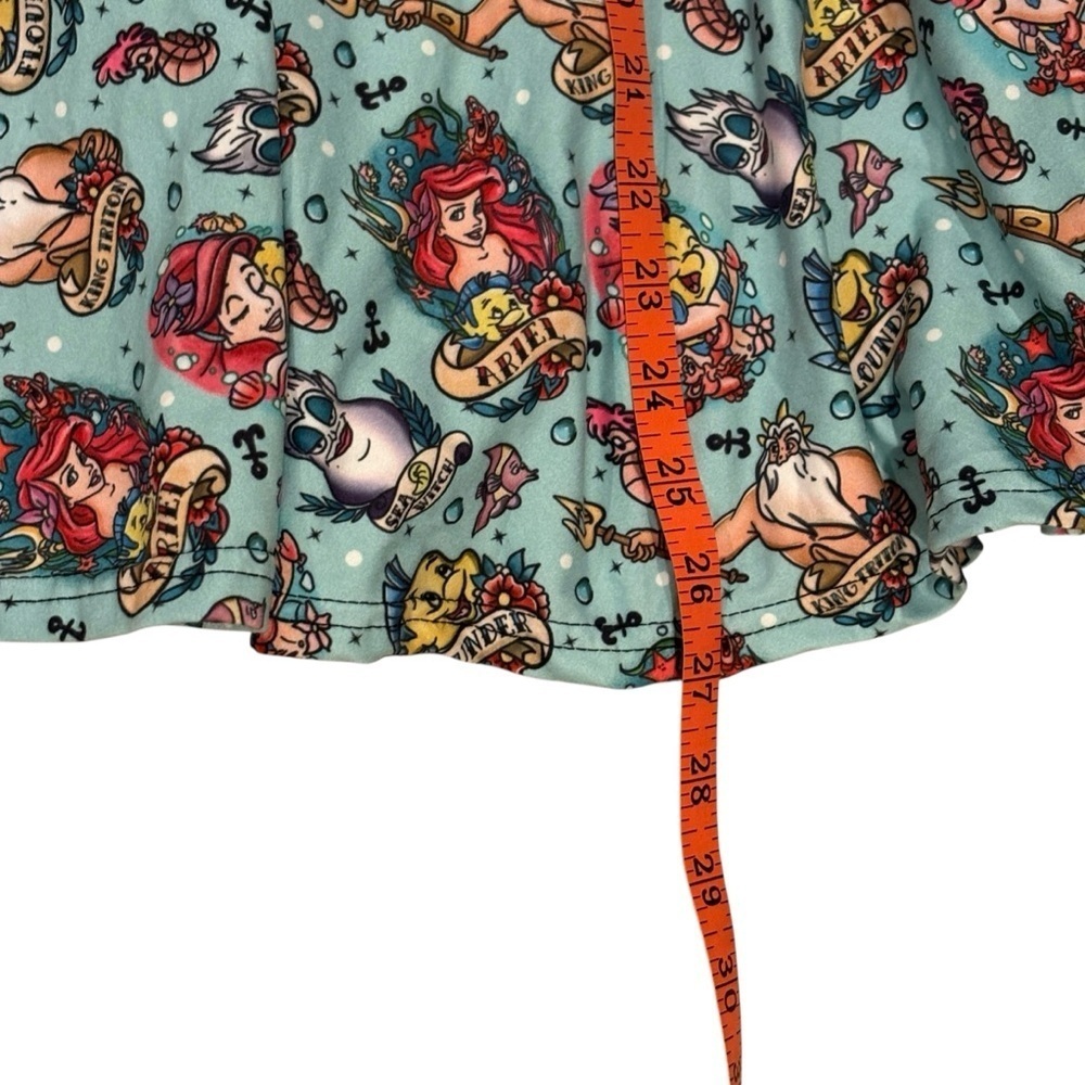 Disney Ariel Little Mermaid Handmade Skirt Flounder King Triton Size Medium - Picture 4 of 6